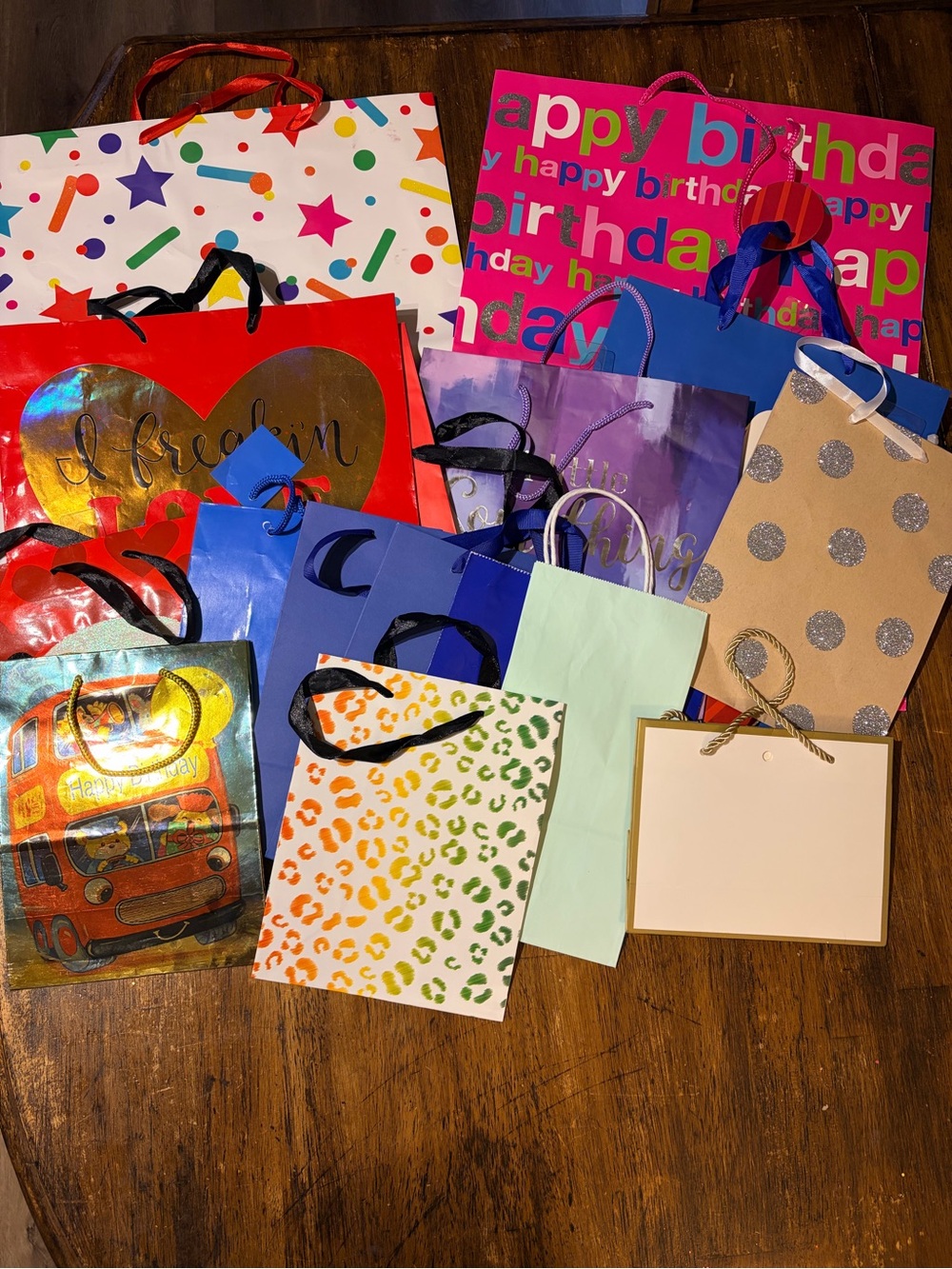 Assorted Birthday Gift Bags - Multicolor Party Gift Bag Set